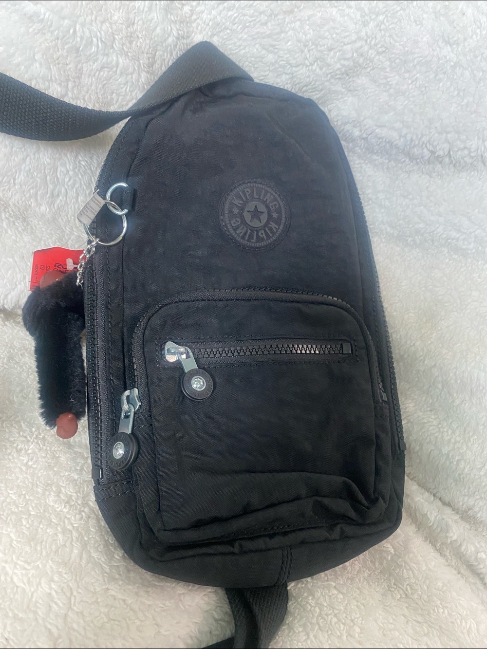 Kipling Black Blake Crossbody/Sling Backpack
